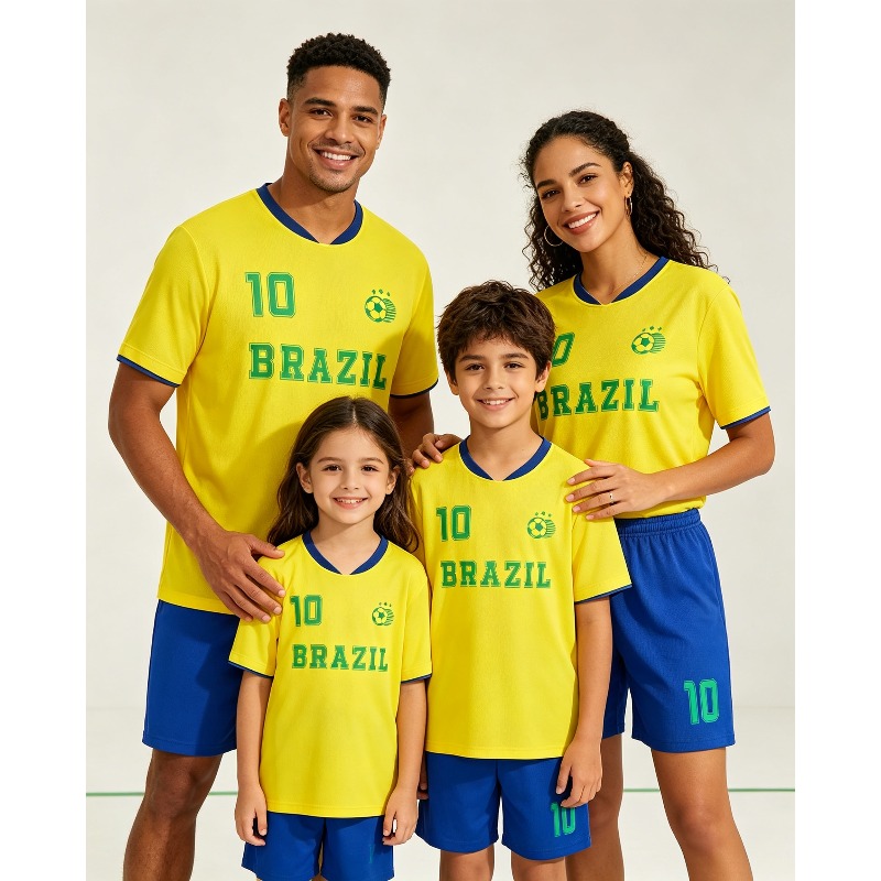 Boyshort Underwear - Family Brazil 10 Football Jersey Shorts