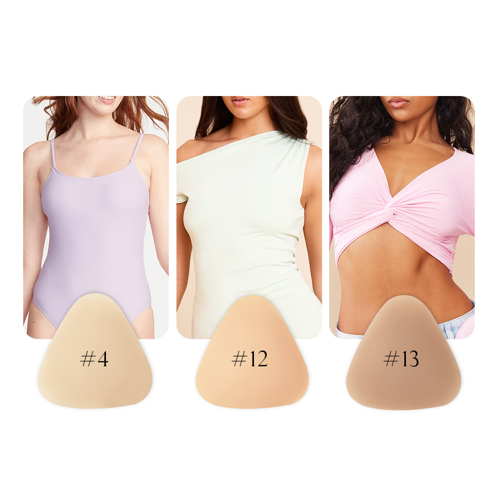 Silicone Bra Adhesive - 2pcs Silicone Bra Triangle Breast Pads
