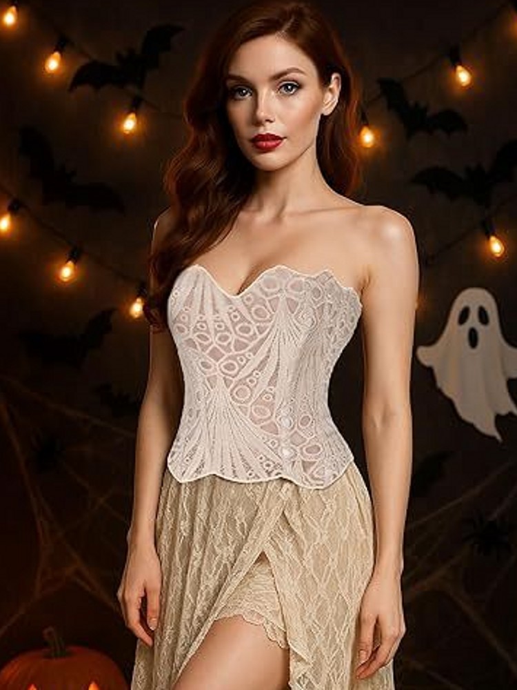 Lace Female Corset Top Women C - огляд і ціна Cami Top Lace