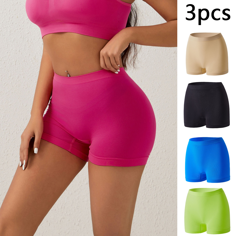 3pcs Women Seamless High Waist - огляд і ціна Boyshort Underwear