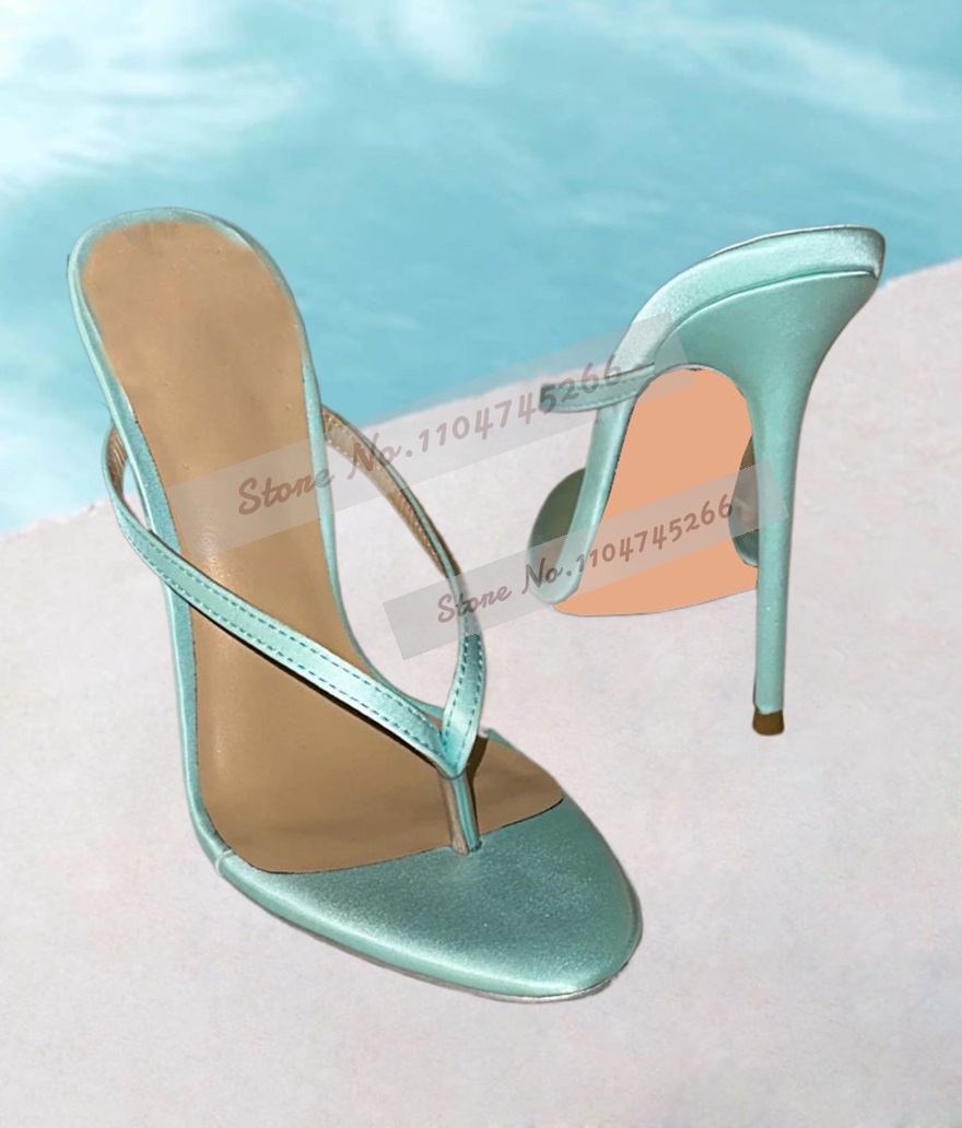 Light Green Satin Clip Toe Hig - огляд і ціна Slip Dress Satin