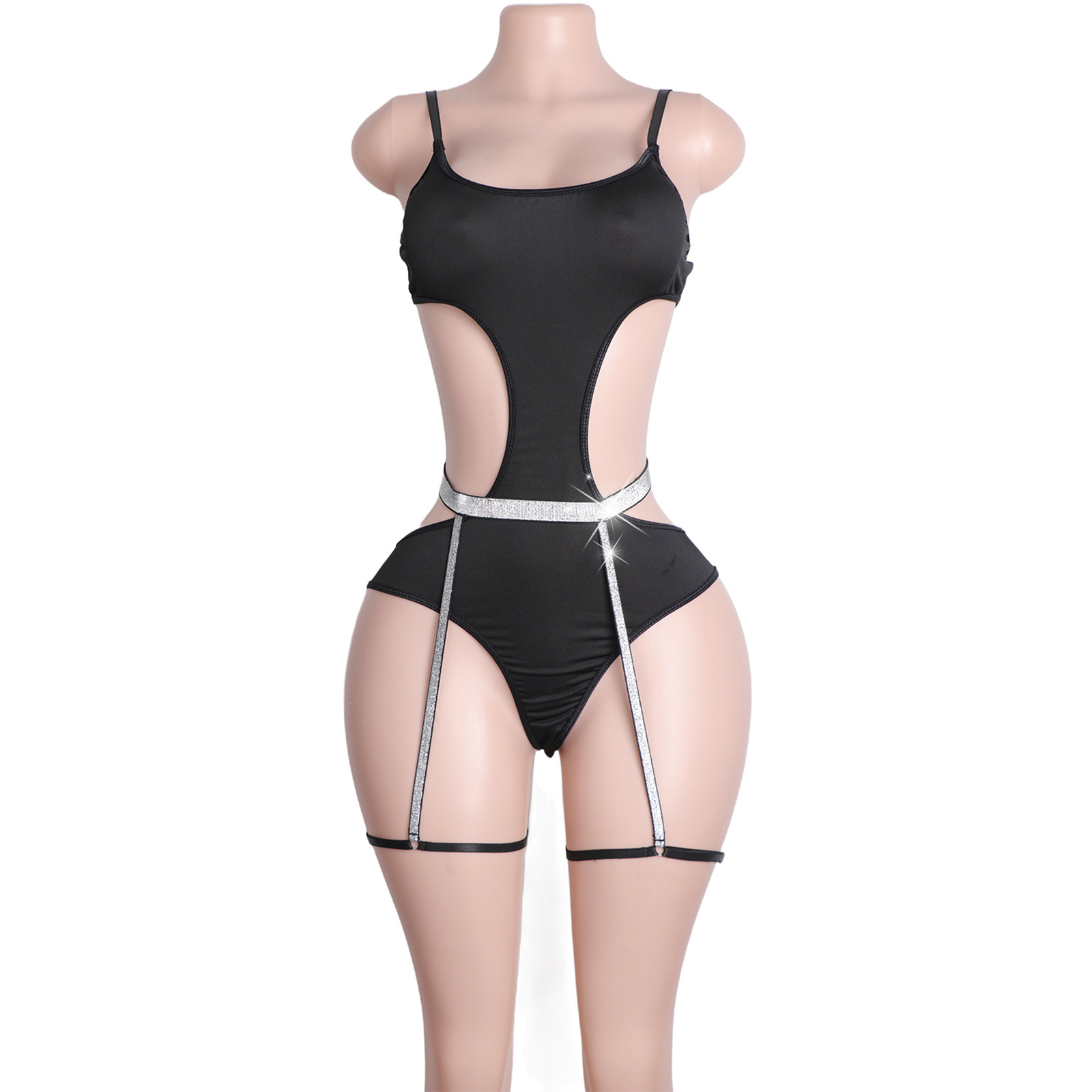 Custom Rhinestone Pole Dancewe - огляд і ціна Garter Belt Set