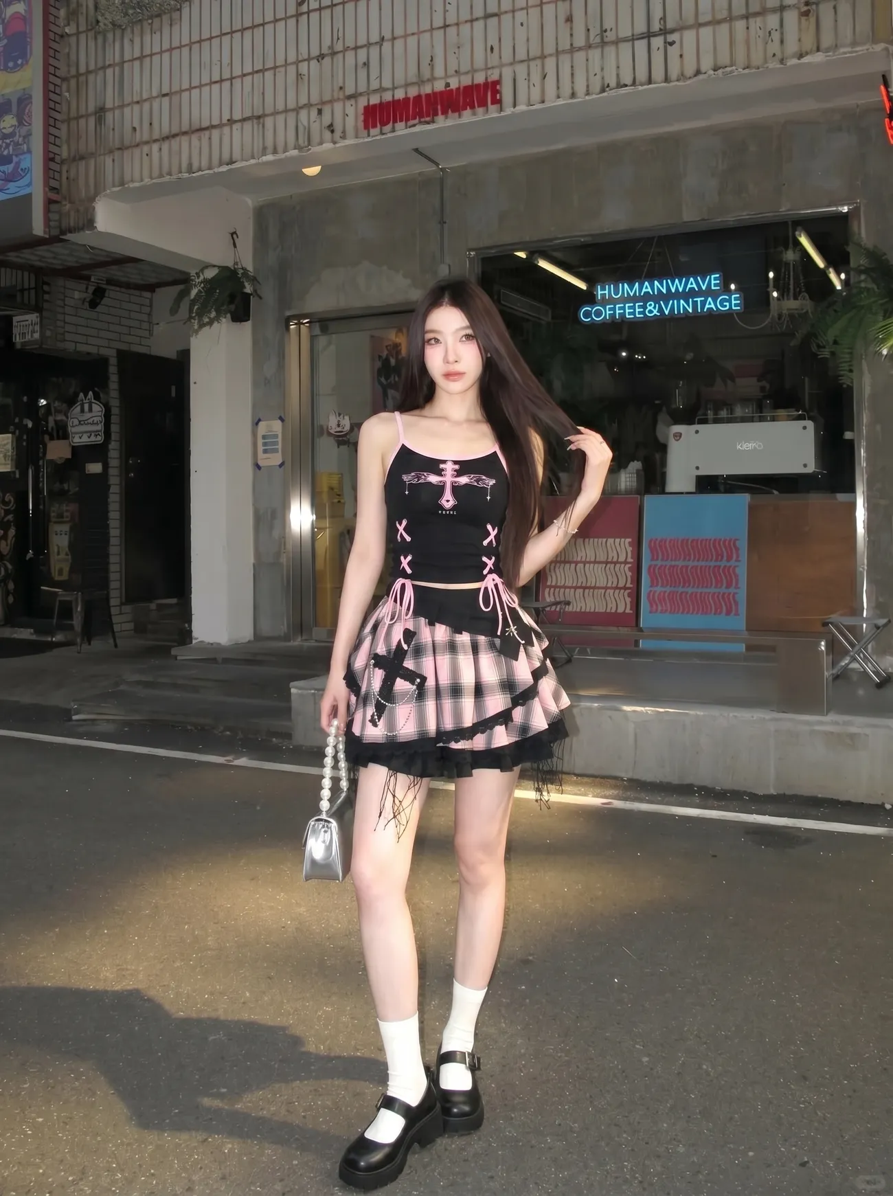 Vintage Y2K Dark Sweet Skirt S - огляд і ціна Cami Top Lace