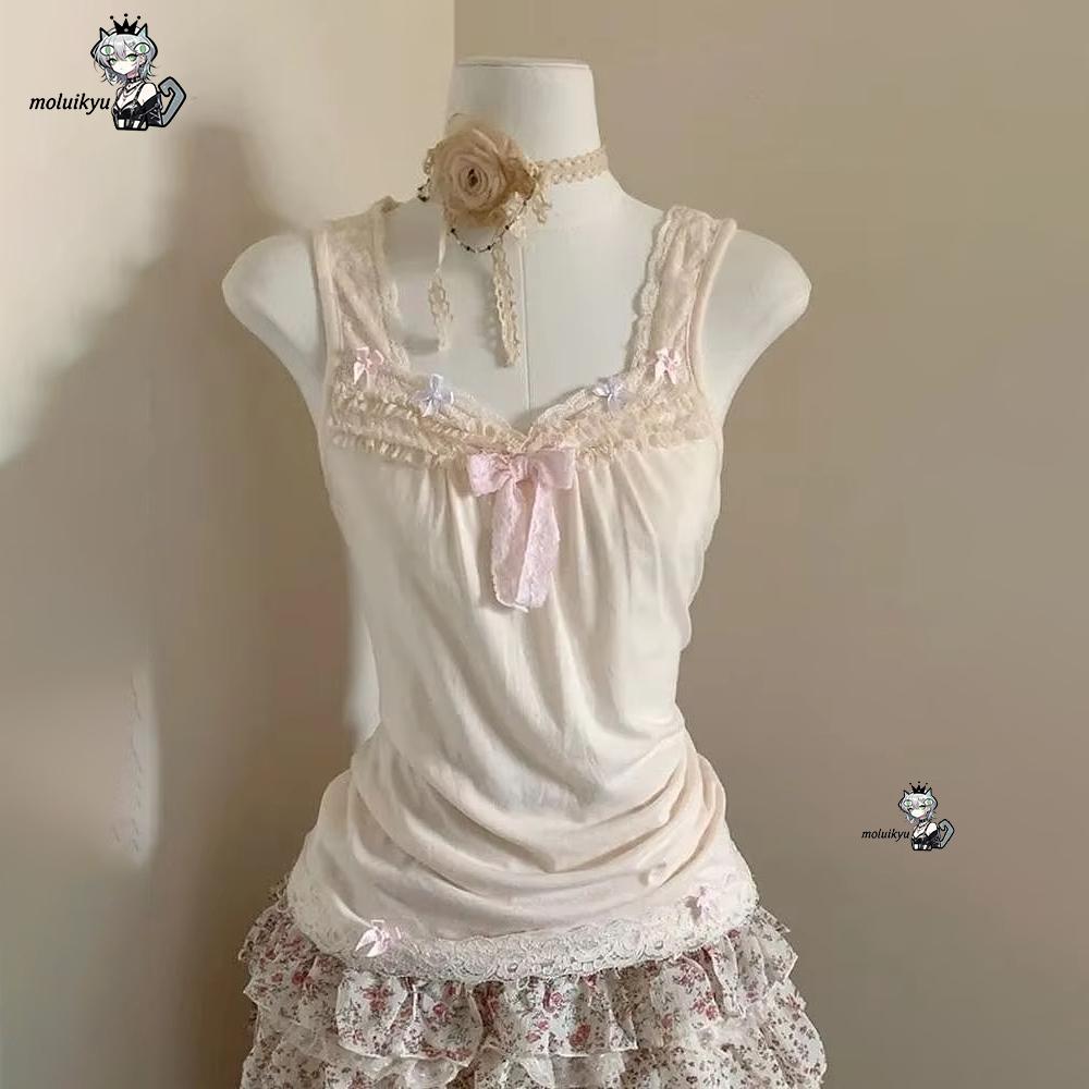 Women Y2K 2Pcs Outfit Set Lace - огляд і ціна Cami Top Lace
