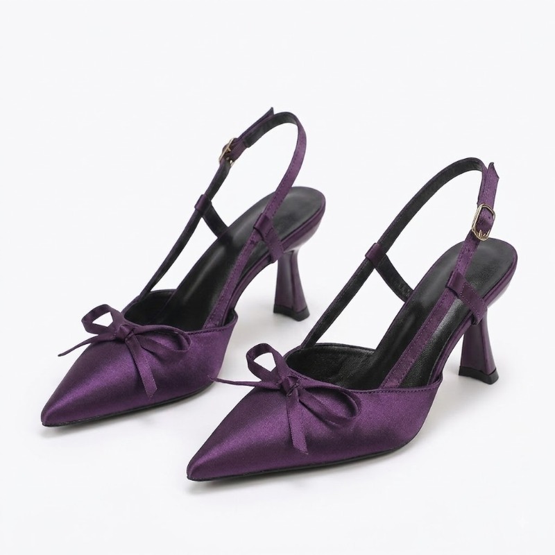 Women's Elegant Purple Satin P - огляд і ціна Slip Dress Satin