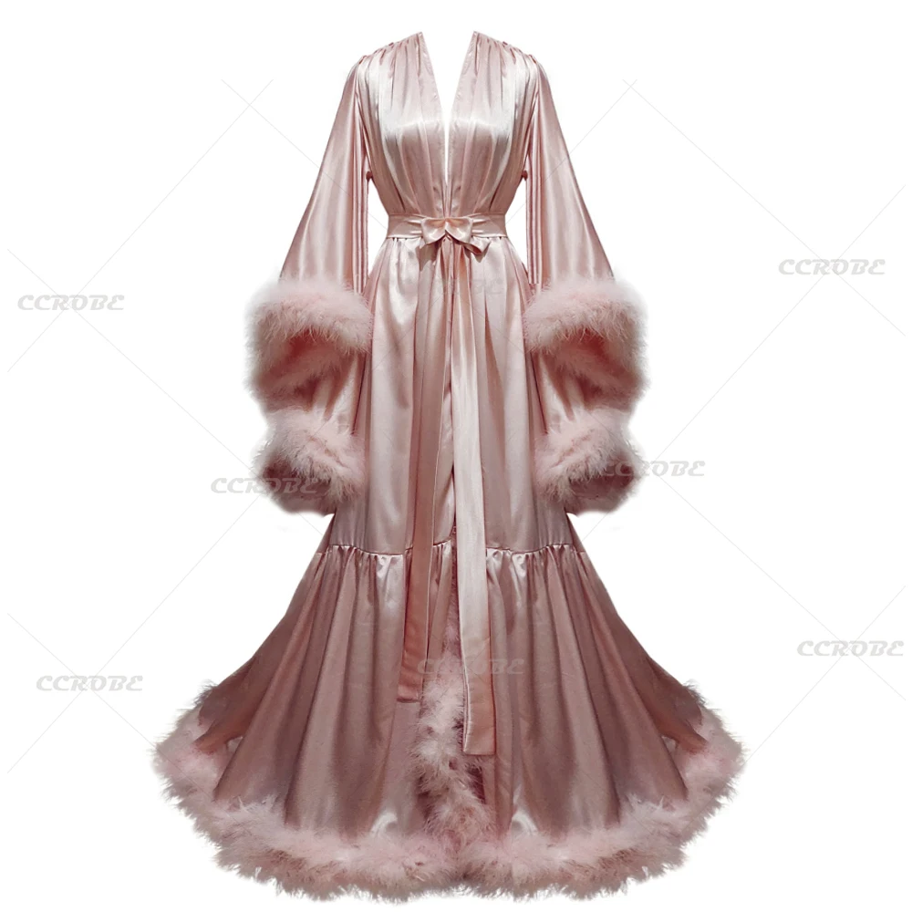 Customized Bathrobe for Women  - огляд і ціна Robe Silk Women