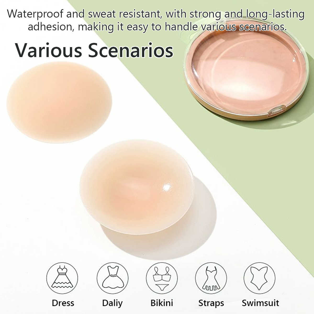 3 Pairs Washable Reusable 10cm - огляд і ціна Nipple Cover Pasties