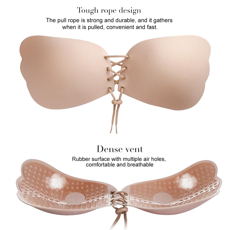 1/2 Pairs Women Summer Backles - огляд і ціна Push Up Bra Padded
