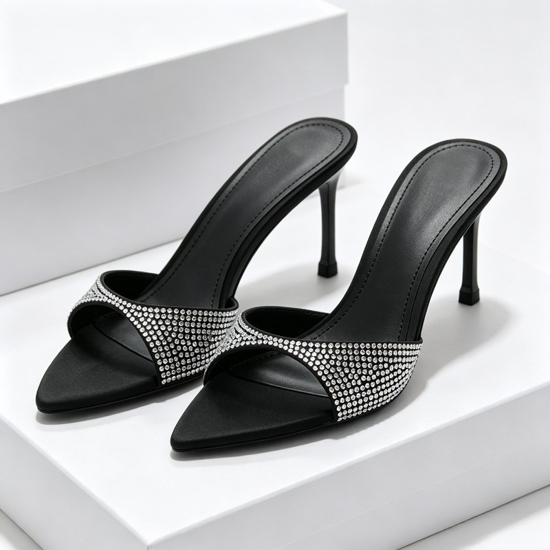 Rhinestone Designer Heels Slip - огляд і ціна Slip Dress Satin