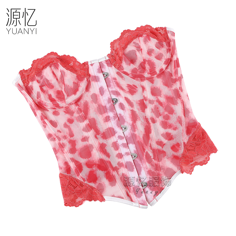 Front-closure Pink Leopard Pri - огляд і ціна Corset Waist Cinch