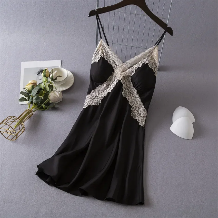 Women's Sexy Lingerie Satin Ni - огляд і ціна Babydoll Chemise Night