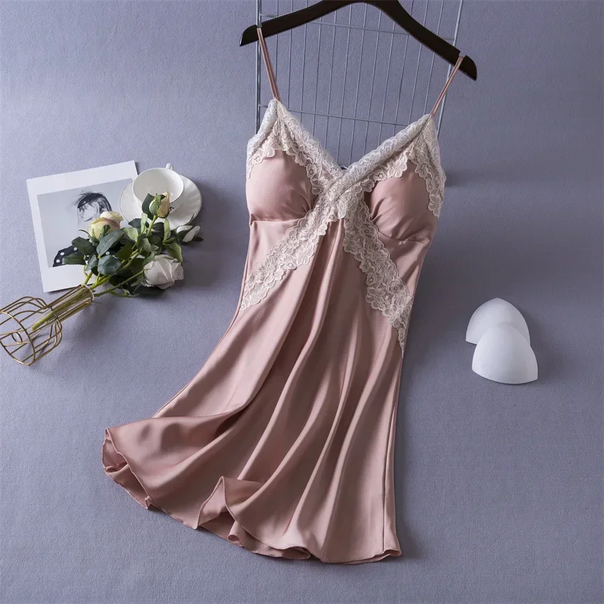 Women's Sexy Lingerie Satin Ni - огляд і ціна Babydoll Chemise Night