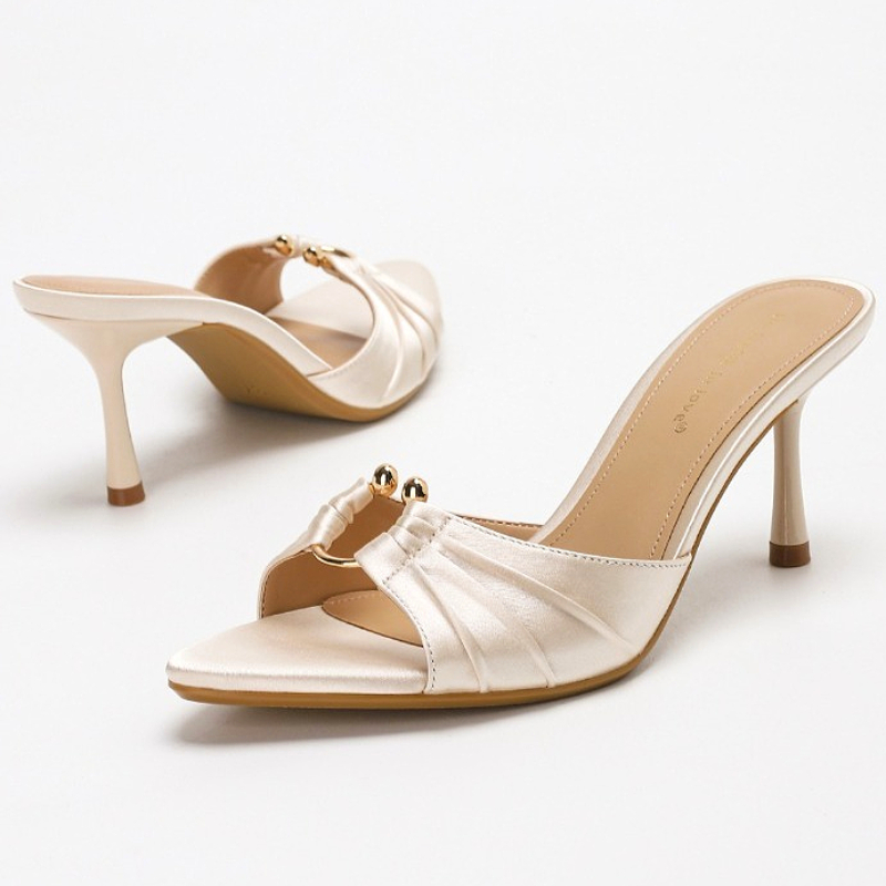 Pleated Metal Ring Satin Elega - огляд і ціна Slip Dress Satin