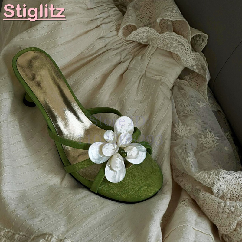 White Flower High Heels Slippe - огляд і ціна Slip Dress Satin