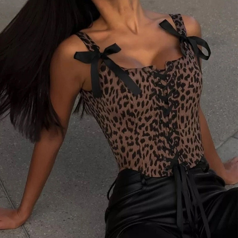Leopard Printed Court Corset W - огляд і ціна Corset Waist Cinch