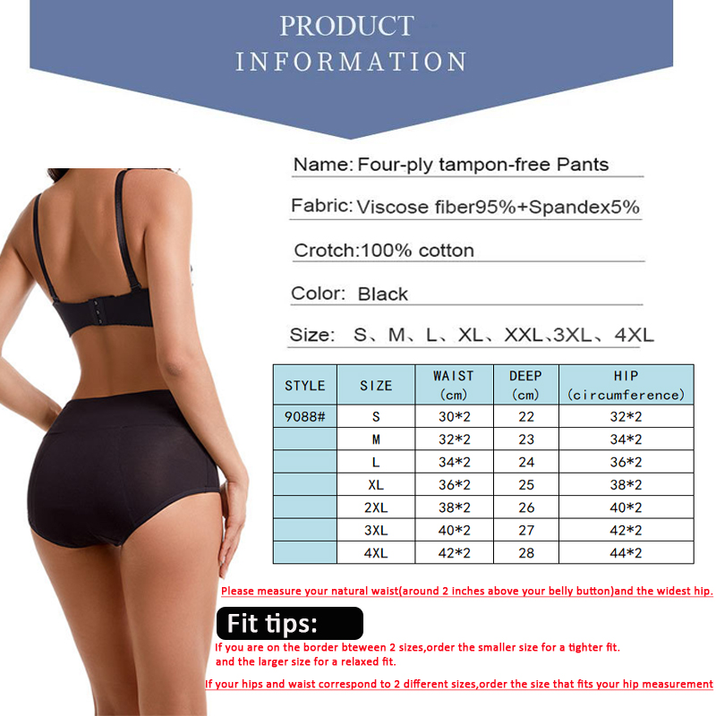 4-Layer Absorbent Leakproof Me - огляд і ціна Period Panty Absorbent