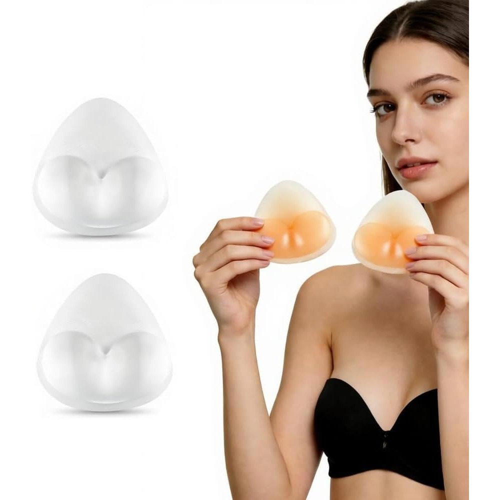 Silicone Bra Inserts, Triangle - огляд і ціна Push Up Bra Padded