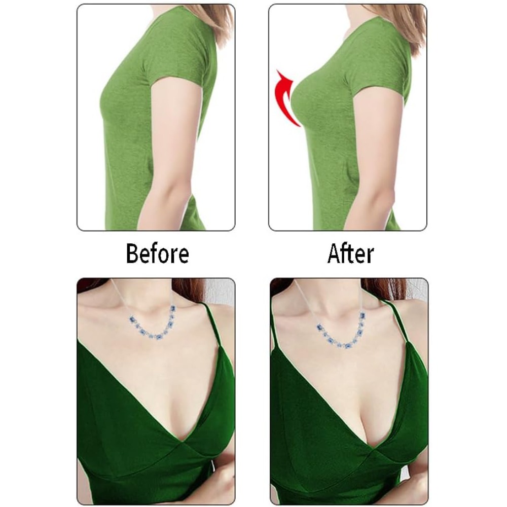 Silicone Bra Inserts, Triangle - огляд і ціна Push Up Bra Padded