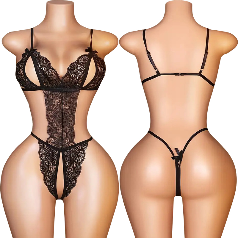 One Pieces Sexy Crotchless Lin - огляд і ціна Lace Teddy Lingerie